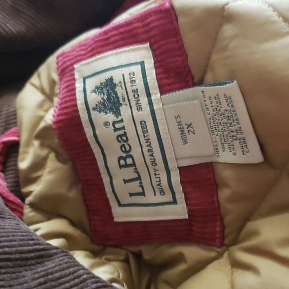 Like New LL BEAN BEAUTIFUL CORDORY DARK SHADE OF CORAL 2X - Picture 3 of 10